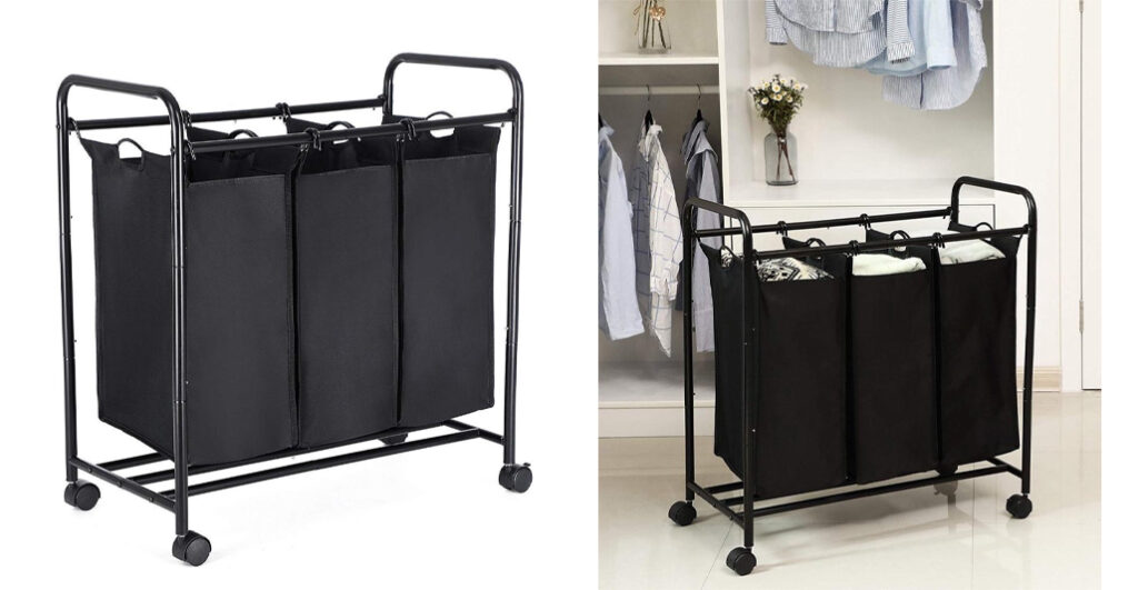 Acaza Mobiele Wassorteerder met 3 Vakken