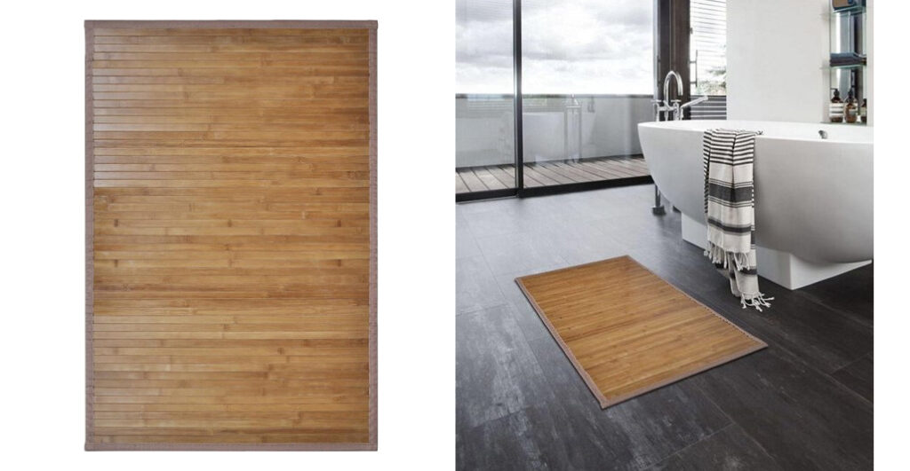 vidaXL Badmat Bamboe 60x90cm