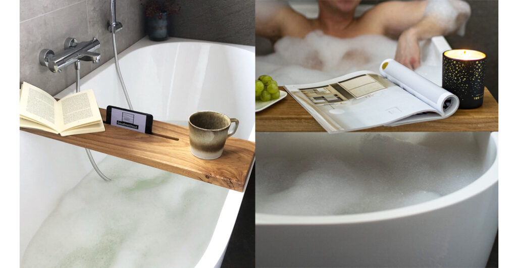 GoudmetHout De Slimme Badplank Donker Eiken