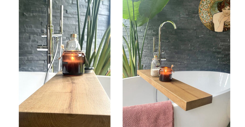 Stylingathome - Badplank Eiken Gerookt 88x18x4cm