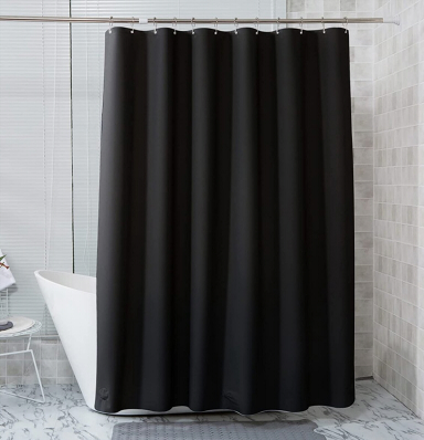 douchegordijn zwart 